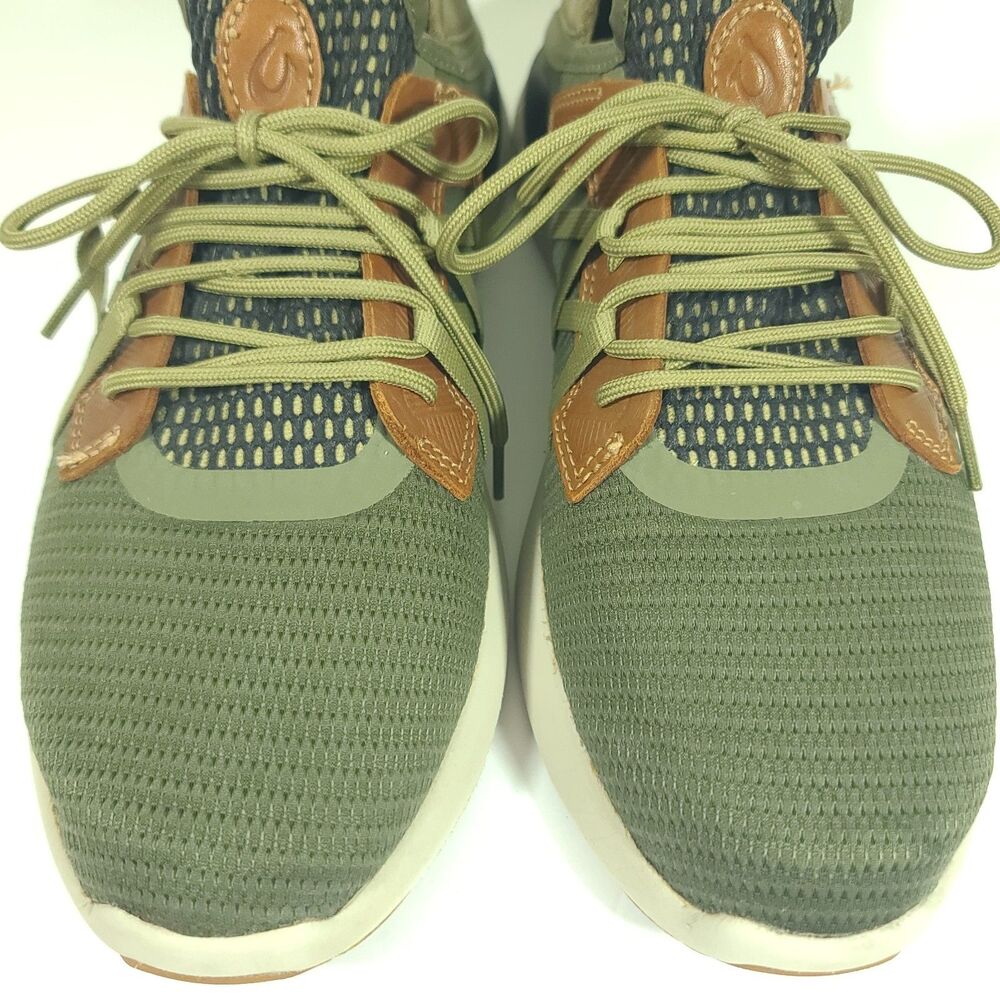 Olukai Mio Li Sneakers Hunter Green Lava Rock Shoes 10440-HGLR Mens Size 10 - Picture 8 of 13